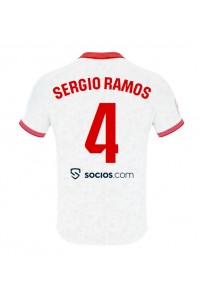 Sevilla Sergio Ramos #4 Jalkapallovaatteet Kotipaita 2023-24 Lyhythihainen